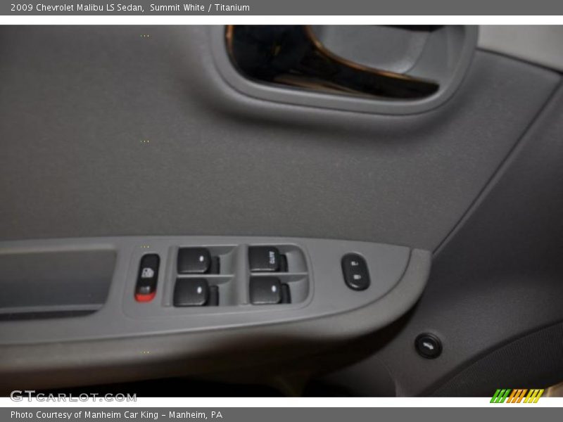 Summit White / Titanium 2009 Chevrolet Malibu LS Sedan
