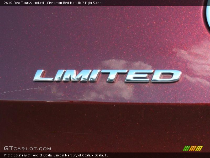 Cinnamon Red Metallic / Light Stone 2010 Ford Taurus Limited