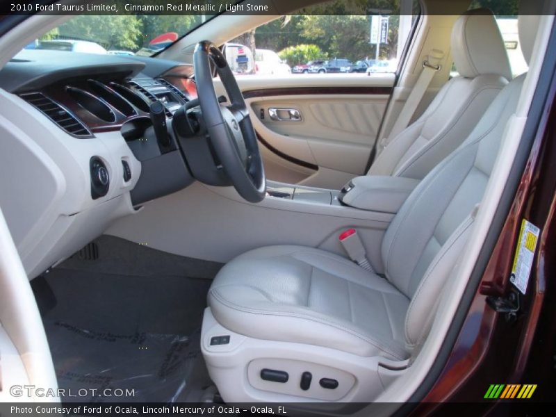 Cinnamon Red Metallic / Light Stone 2010 Ford Taurus Limited