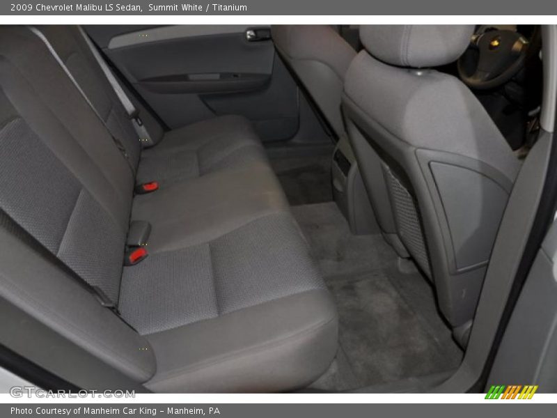 Summit White / Titanium 2009 Chevrolet Malibu LS Sedan