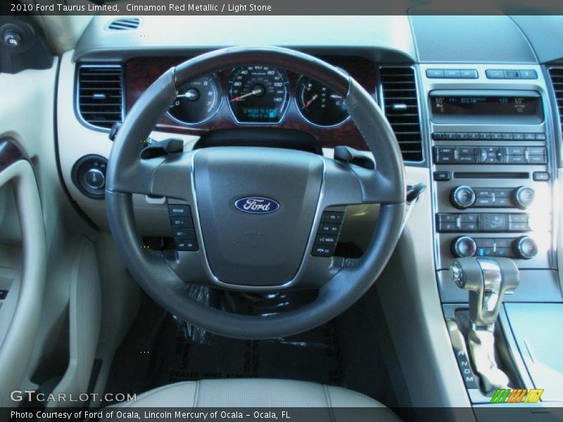 Cinnamon Red Metallic / Light Stone 2010 Ford Taurus Limited