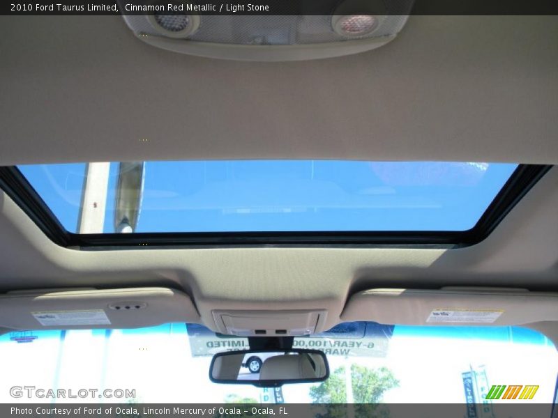 Cinnamon Red Metallic / Light Stone 2010 Ford Taurus Limited