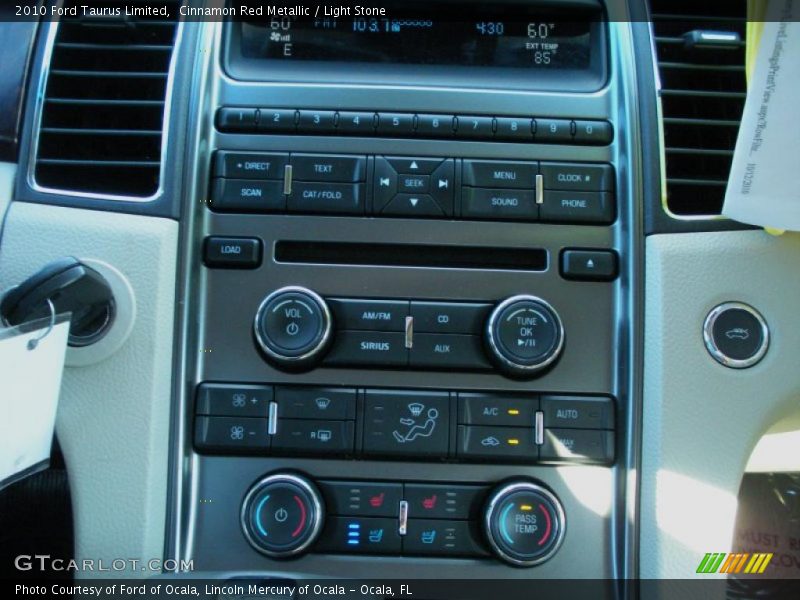 Cinnamon Red Metallic / Light Stone 2010 Ford Taurus Limited