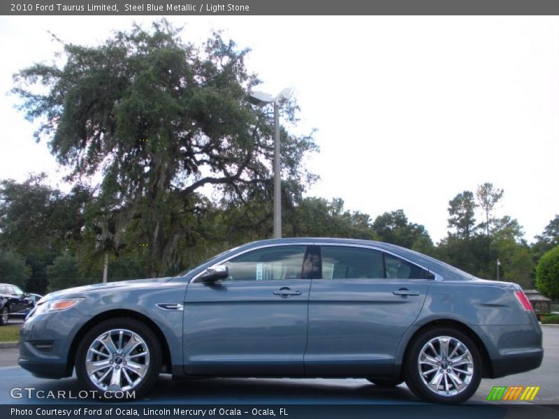 Steel Blue Metallic / Light Stone 2010 Ford Taurus Limited