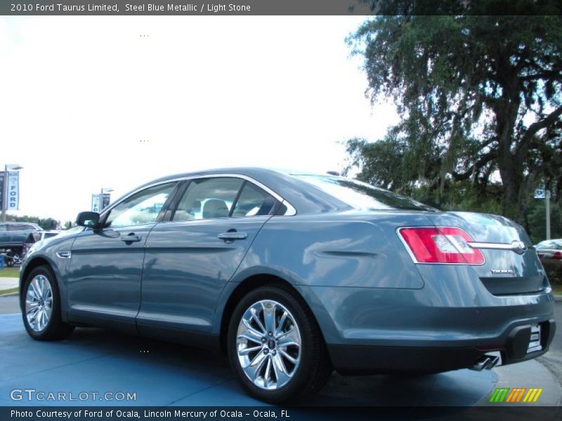 Steel Blue Metallic / Light Stone 2010 Ford Taurus Limited