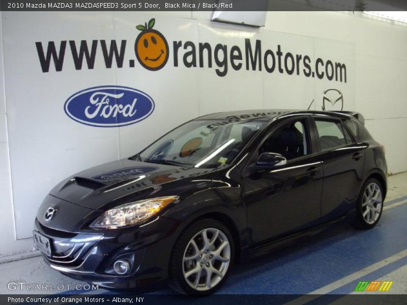 Black Mica / Black/Red 2010 Mazda MAZDA3 MAZDASPEED3 Sport 5 Door