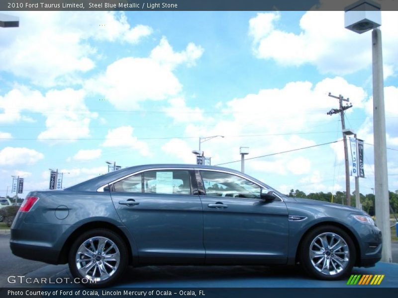 Steel Blue Metallic / Light Stone 2010 Ford Taurus Limited