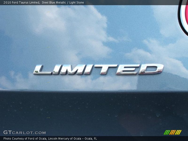 Steel Blue Metallic / Light Stone 2010 Ford Taurus Limited