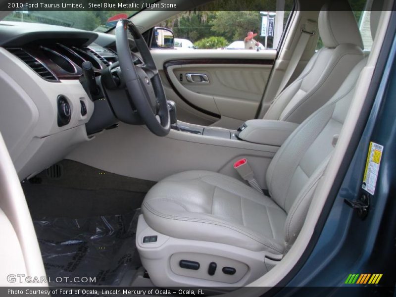 Steel Blue Metallic / Light Stone 2010 Ford Taurus Limited