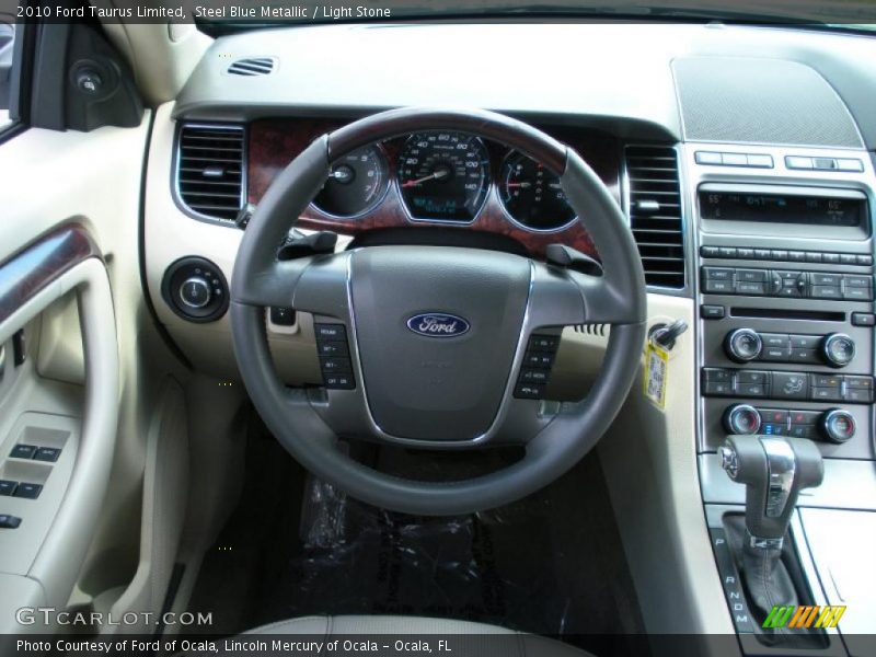 Steel Blue Metallic / Light Stone 2010 Ford Taurus Limited