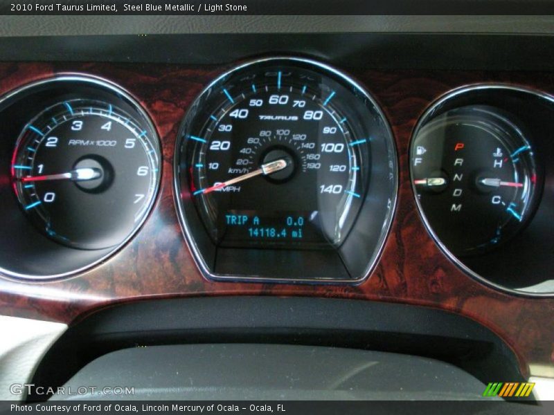 Steel Blue Metallic / Light Stone 2010 Ford Taurus Limited
