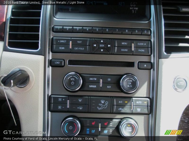 Steel Blue Metallic / Light Stone 2010 Ford Taurus Limited