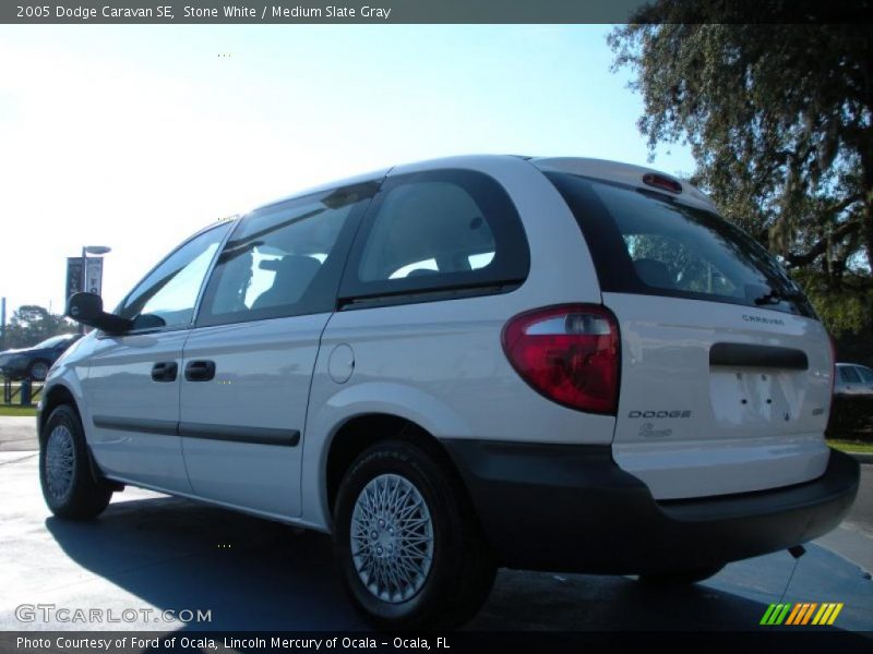 Stone White / Medium Slate Gray 2005 Dodge Caravan SE