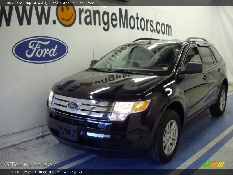 Black / Medium Light Stone 2007 Ford Edge SE AWD