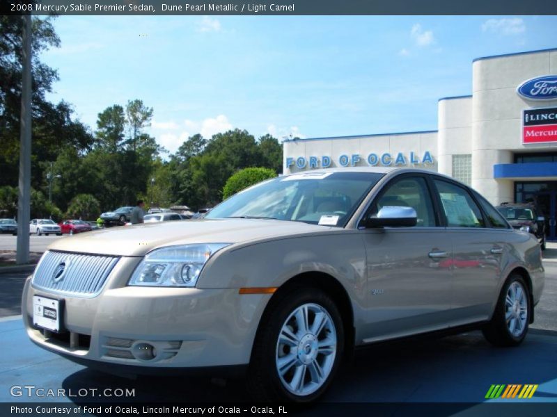 Dune Pearl Metallic / Light Camel 2008 Mercury Sable Premier Sedan