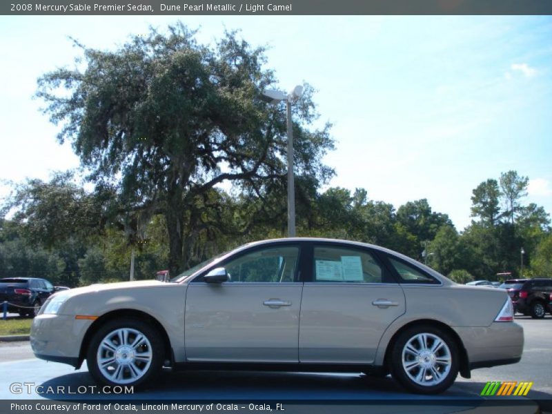 Dune Pearl Metallic / Light Camel 2008 Mercury Sable Premier Sedan