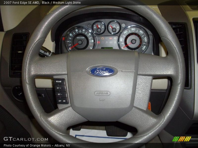 Black / Medium Light Stone 2007 Ford Edge SE AWD