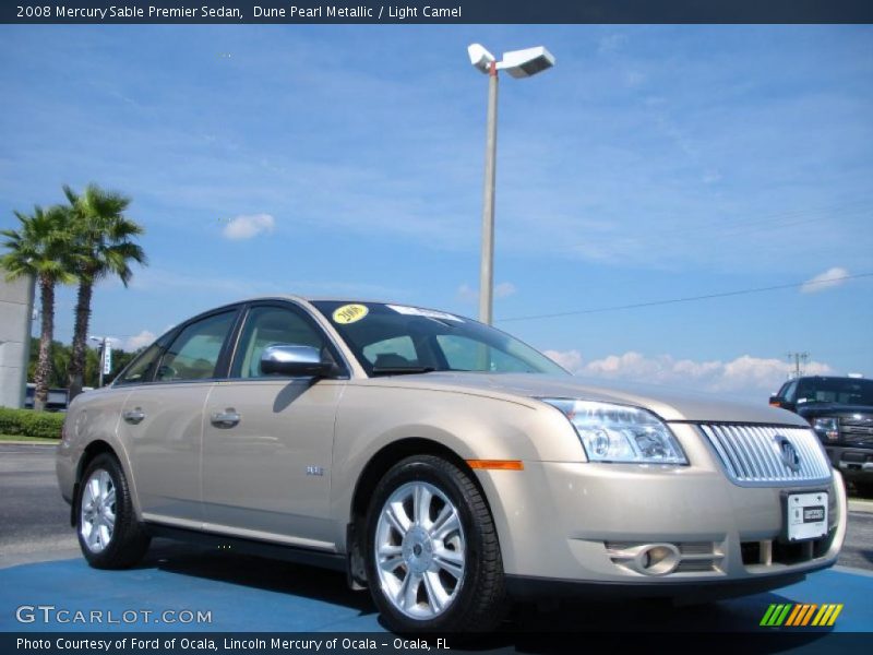Dune Pearl Metallic / Light Camel 2008 Mercury Sable Premier Sedan