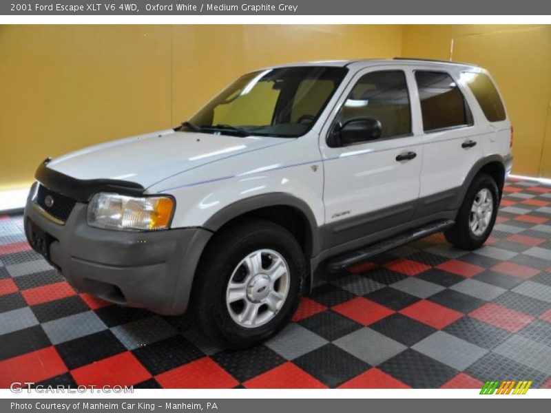 Oxford White / Medium Graphite Grey 2001 Ford Escape XLT V6 4WD