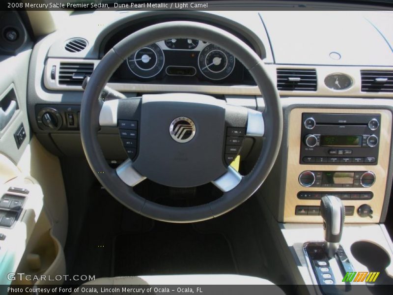 Dune Pearl Metallic / Light Camel 2008 Mercury Sable Premier Sedan