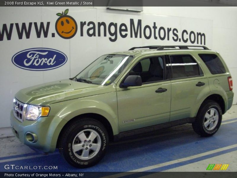 Kiwi Green Metallic / Stone 2008 Ford Escape XLS
