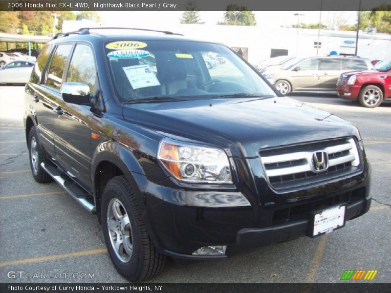 Nighthawk Black Pearl / Gray 2006 Honda Pilot EX-L 4WD