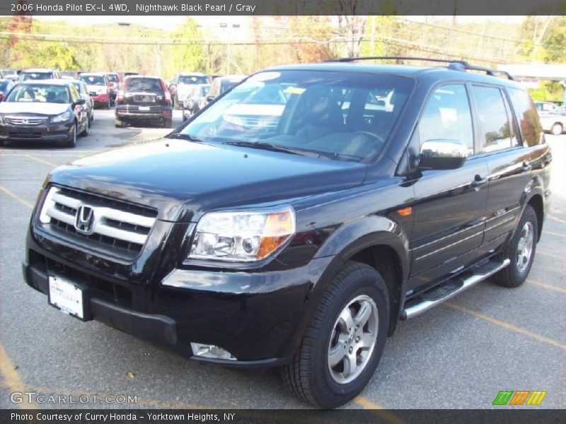 Nighthawk Black Pearl / Gray 2006 Honda Pilot EX-L 4WD