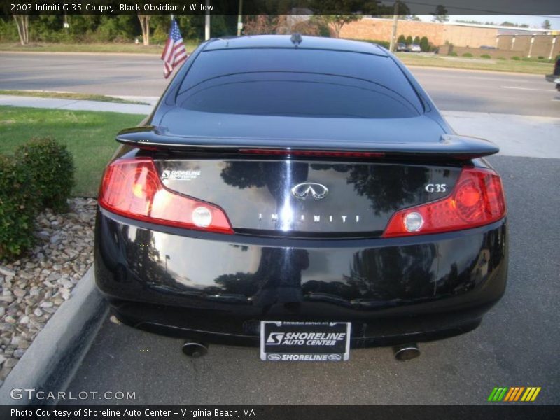 Black Obsidian / Willow 2003 Infiniti G 35 Coupe