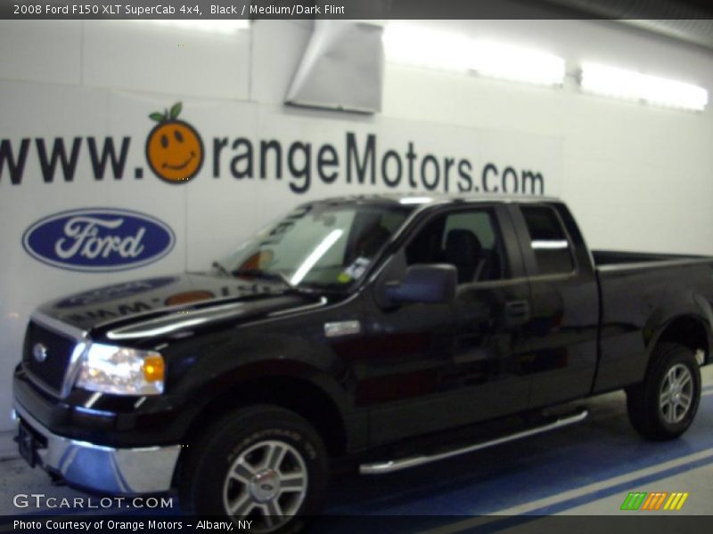 Black / Medium/Dark Flint 2008 Ford F150 XLT SuperCab 4x4