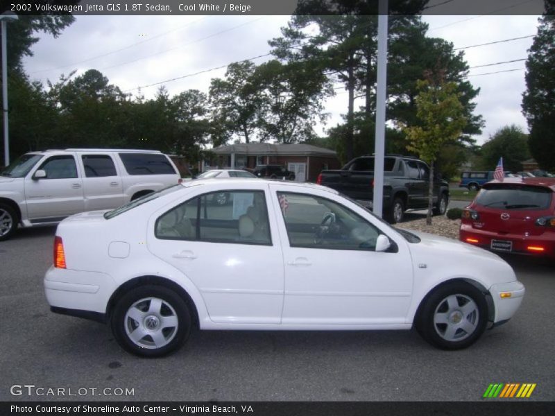 Cool White / Beige 2002 Volkswagen Jetta GLS 1.8T Sedan