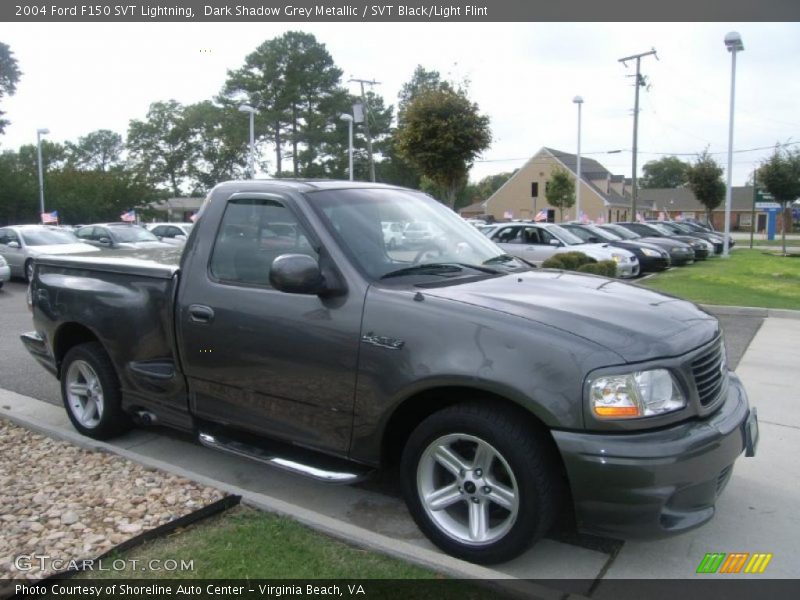 Dark Shadow Grey Metallic / SVT Black/Light Flint 2004 Ford F150 SVT Lightning