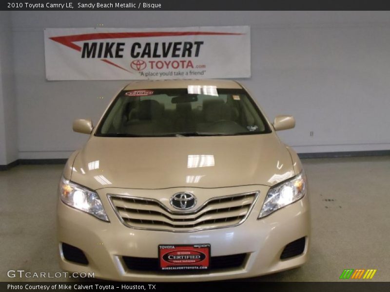 Sandy Beach Metallic / Bisque 2010 Toyota Camry LE