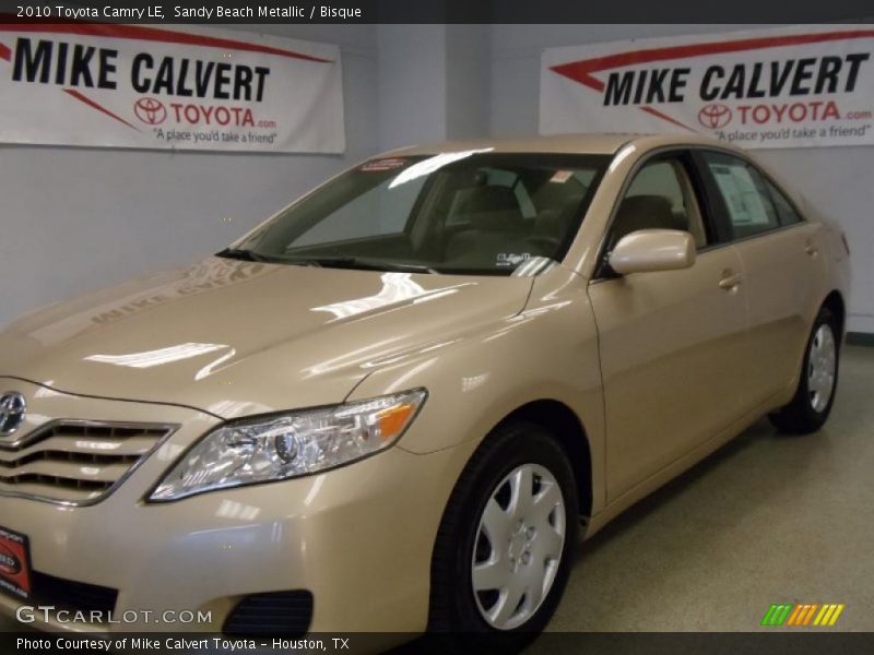Sandy Beach Metallic / Bisque 2010 Toyota Camry LE