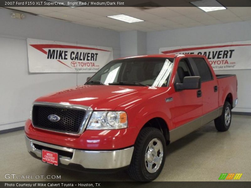 Bright Red / Medium/Dark Flint 2007 Ford F150 XLT SuperCrew