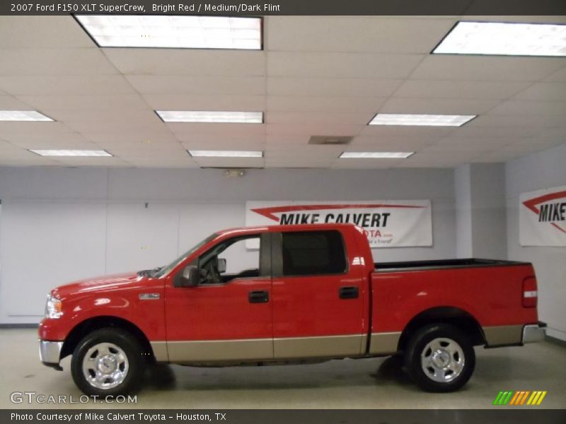 Bright Red / Medium/Dark Flint 2007 Ford F150 XLT SuperCrew