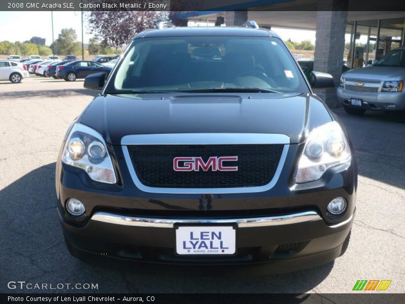 Carbon Black Metallic / Ebony 2008 GMC Acadia SLE