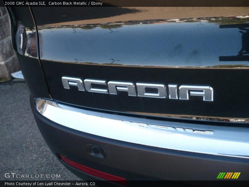 Carbon Black Metallic / Ebony 2008 GMC Acadia SLE