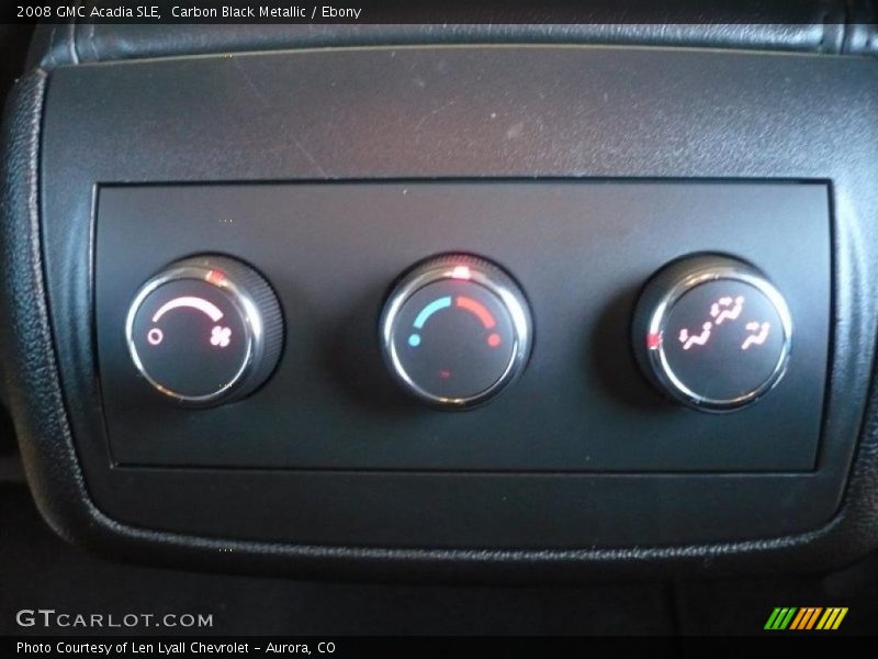 Carbon Black Metallic / Ebony 2008 GMC Acadia SLE