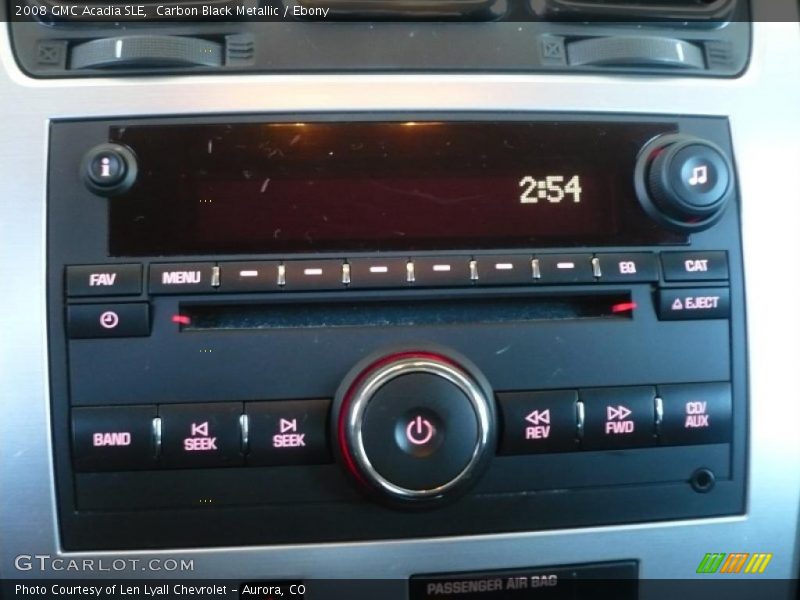 Carbon Black Metallic / Ebony 2008 GMC Acadia SLE