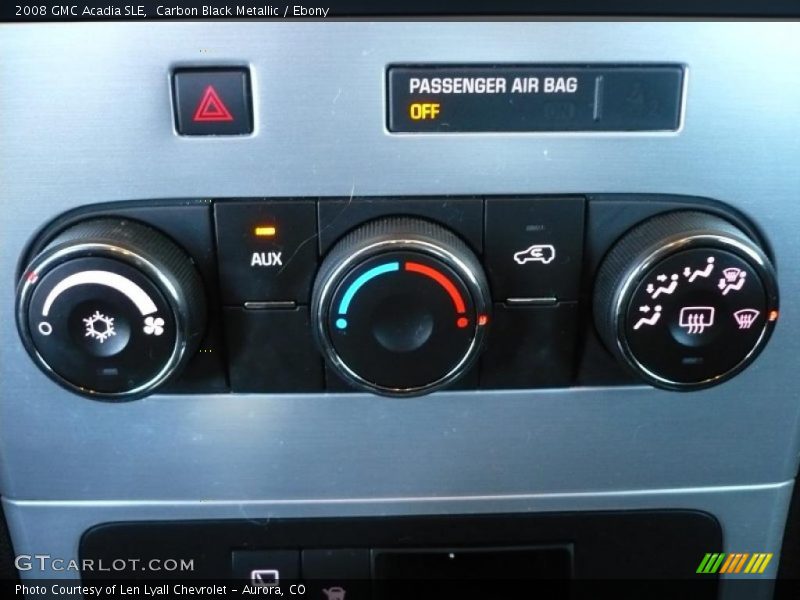 Carbon Black Metallic / Ebony 2008 GMC Acadia SLE