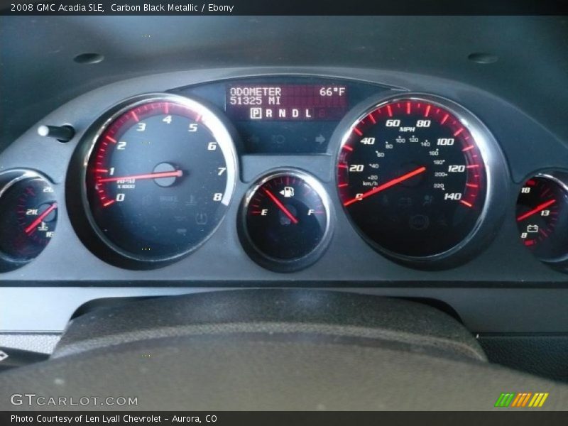 Carbon Black Metallic / Ebony 2008 GMC Acadia SLE