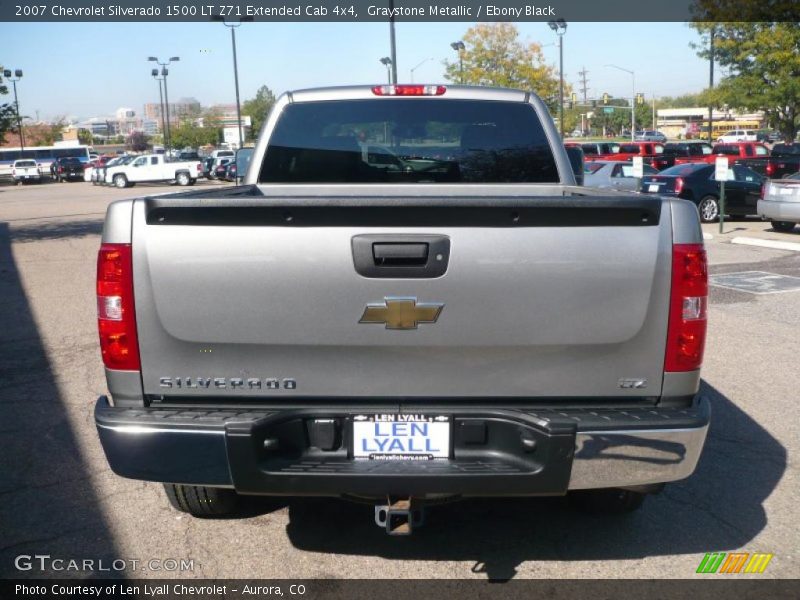 Graystone Metallic / Ebony Black 2007 Chevrolet Silverado 1500 LT Z71 Extended Cab 4x4