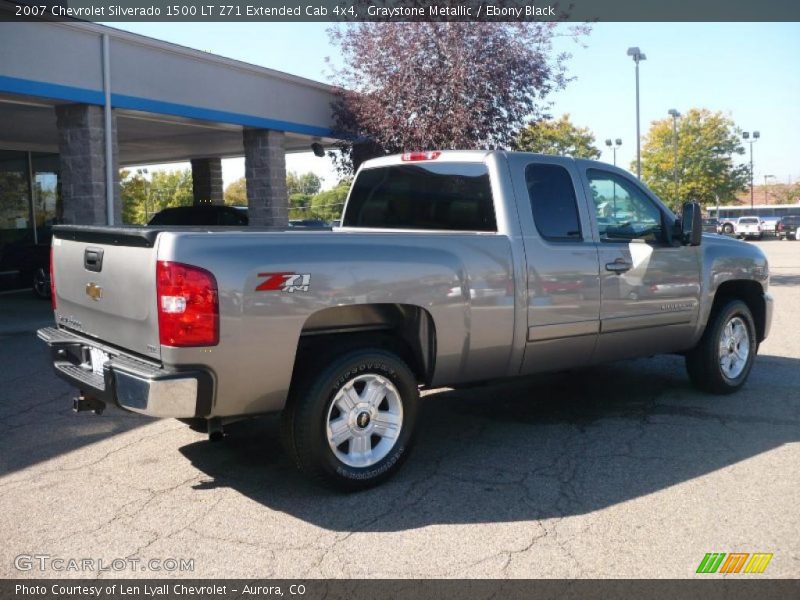 Graystone Metallic / Ebony Black 2007 Chevrolet Silverado 1500 LT Z71 Extended Cab 4x4