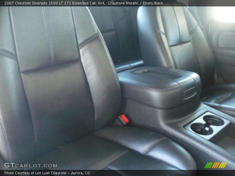 Graystone Metallic / Ebony Black 2007 Chevrolet Silverado 1500 LT Z71 Extended Cab 4x4