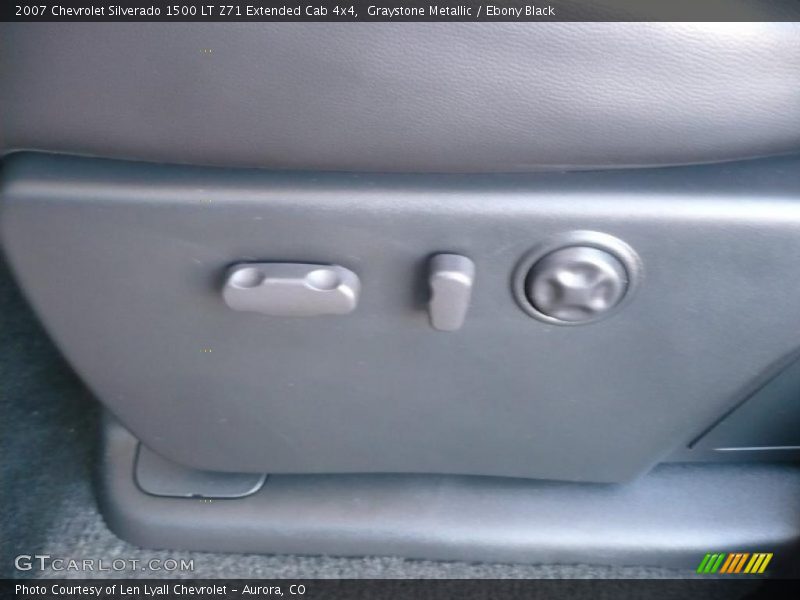 Graystone Metallic / Ebony Black 2007 Chevrolet Silverado 1500 LT Z71 Extended Cab 4x4