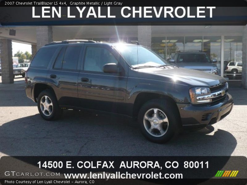 Graphite Metallic / Light Gray 2007 Chevrolet TrailBlazer LS 4x4