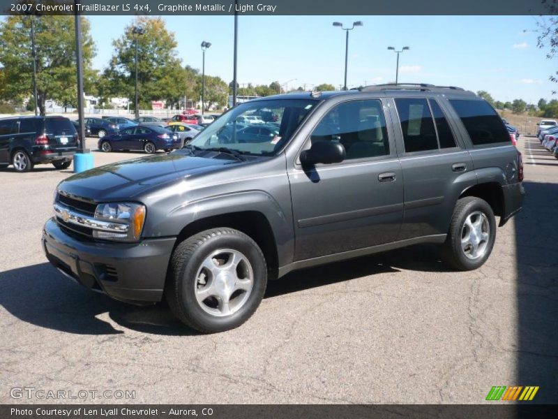 Graphite Metallic / Light Gray 2007 Chevrolet TrailBlazer LS 4x4