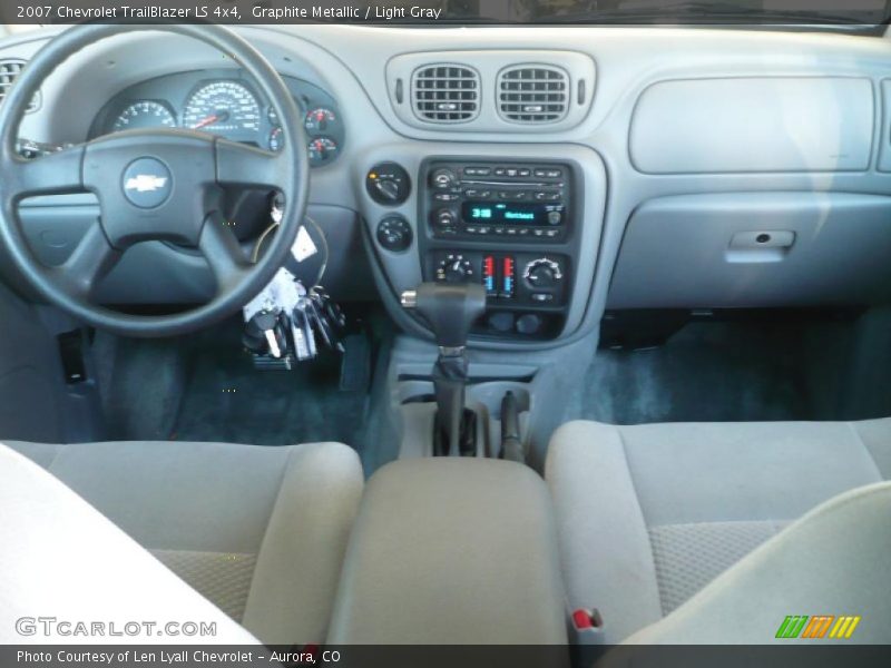 Graphite Metallic / Light Gray 2007 Chevrolet TrailBlazer LS 4x4