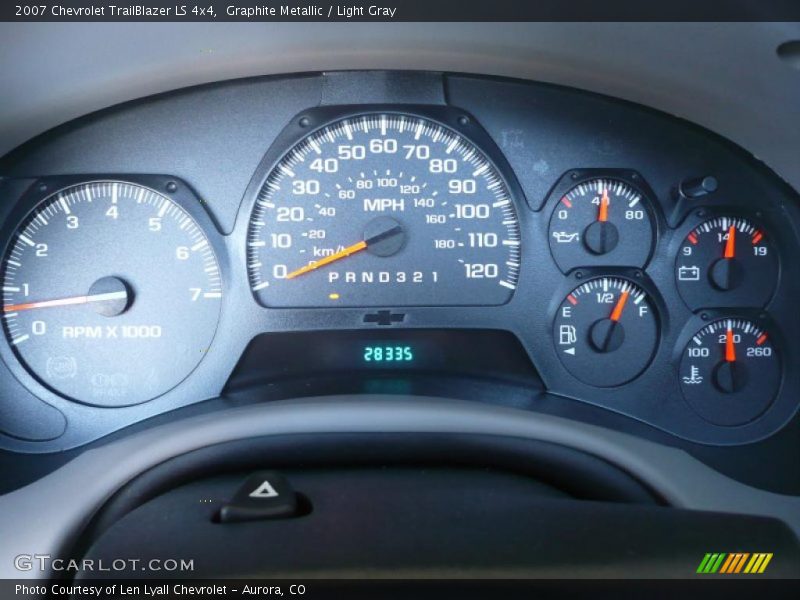 Graphite Metallic / Light Gray 2007 Chevrolet TrailBlazer LS 4x4