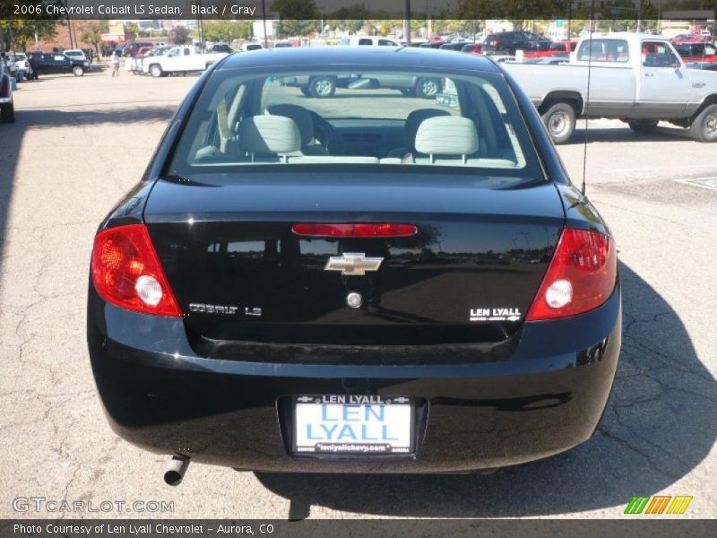 Black / Gray 2006 Chevrolet Cobalt LS Sedan